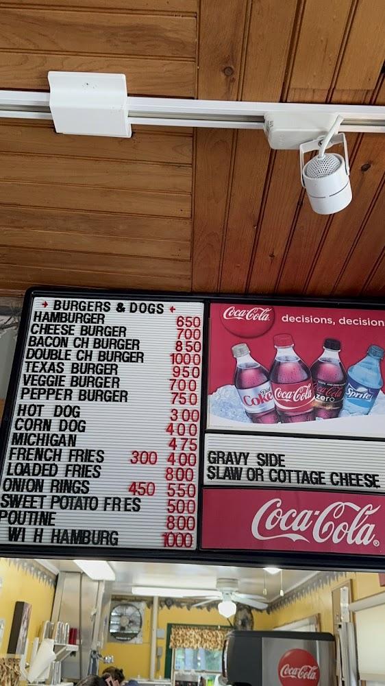 Pine Cone Snack Bar Menu image 1