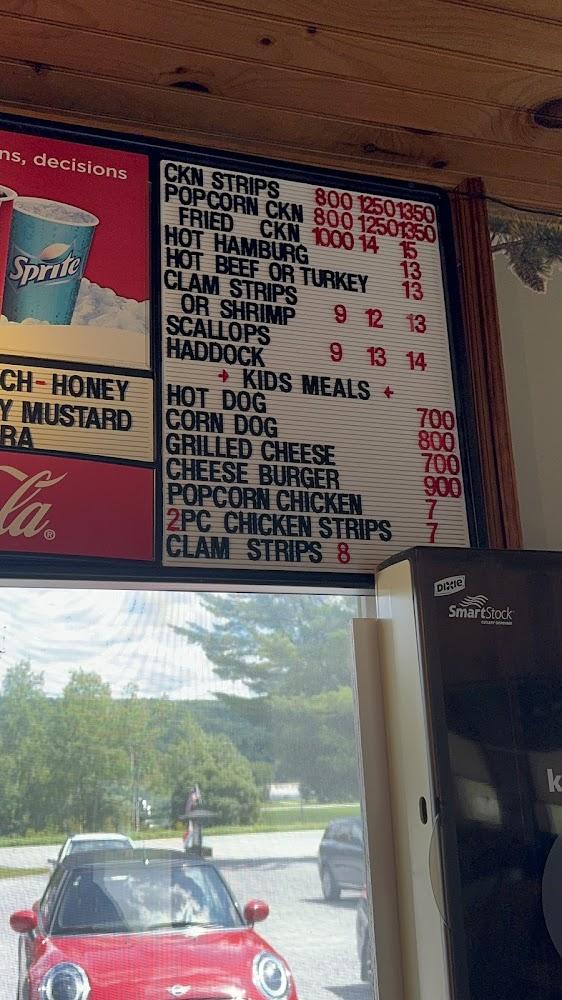 Pine Cone Snack Bar Menu image 3